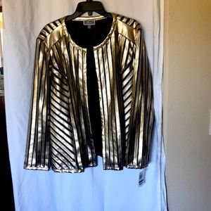 Macy’s Women’s Gold & Black Jacket. New with tags